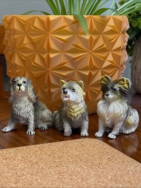 Vintage 1988 New Ray Novelty Soft Rubber Dog Figurines Toy Figure Collectible